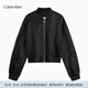 Calvin KleinJeans25春秋女士潮流休閑ck光澤感棒球領(lǐng)飛行員夾克外套47B528G