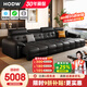 HODW電動真皮沙發(fā)床勞倫斯頭層牛皮沙發(fā)伸縮多功能客廳意式極簡2025 3.00米三人位【三電機】 2.3mm加厚摔紋頭層牛皮
