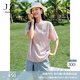 玖姿·安娜蔻【蜜意生活】活力減齡草莓提花短袖針織衫2025夏季新款 粉紅 M