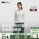 蕉下（beneunder）搖粒絨雙開(kāi)拉鏈上衣女修身彈力長(cháng)袖親膚內搭打底衫PM007