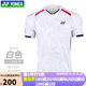YONEX新款尤尼克斯羽毛球服速干短袖透氣yy運(yùn)動比賽服T恤上衣 110084白色 男款 L