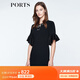 PORTS寶姿 新品 女裝優(yōu)雅立體釘珠裝飾修身連衣裙LN8D010KWB008 黑色 XS (2)
