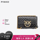 PINKO【品高】女包小號羊皮絎縫鏈條斜挎單肩飛鳥包100074A0GK七夕禮物