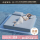 水星家紡冰絲對枕套 冰雪悅弦雪糕對枕套(柔和藍(lán)/消臭)48cm×74cm柔和藍(lán)