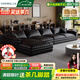 優(yōu)銘家（YouMingJia）沙發(fā)意式頭層牛皮沙發(fā)客廳2025新款大戶(hù)型貴妃超寬大坐深真皮沙發(fā) 三人位+貴妃（3.0米） 【全覆蓋進(jìn)口優(yōu)質(zhì)真皮】1.0米寬