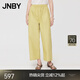 江南布衣（JNBY）夏季女裝簡約休閑棉質(zhì)九分褲工裝褲闊腿褲5X5E10010 746/暗金菊黃 XS