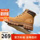 駱駝（CAMEL）大黃靴女都市戶外系帶工裝靴馬丁靴 L23W307016R 黃棕（絨里） 38