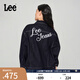 Lee商場同款舒適版繡花清水洗女長袖牛仔夾克外套潮LWT0091875PN 清水洗 M