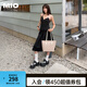 MIO米奧洞洞鞋女鞋2025夏季新款戶(hù)外涼拖鞋外穿厚底增高涼鞋沙灘鞋 黑色（尺碼偏小，建議拍大一碼） 38