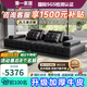 秉一【支持驗(yàn)貨】勞倫斯真皮沙發(fā)頭層牛皮意式極簡(jiǎn)沙發(fā)客廳2025新款 3.36m【全牛皮+不銹鋼加厚底框】 【承重提升42%】2.3mmR級(jí)頭層牛皮 112寬
