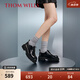 THOM WILLS【吳磊同款】ThomWills德比鞋女大頭厚底增高休閑真皮皮鞋WD1681 黑色WD1681 37 /5.5碼