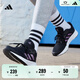 adidas GALAXY 5挑戰里程舒適網(wǎng)面體測跑鞋女子阿迪達斯官方   黑色/紫色   38