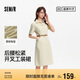 森馬（Semir）森柔牛仔|商場同款牛仔連衣裙女腰帶2025夏季工裝裙103325114001