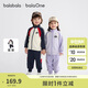 巴拉巴拉balaone兒童套裝男童女童寶寶長袖2025秋學(xué)院風(fēng)舒適208325104204