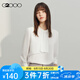 G2000女裝24春秋順滑質(zhì)感面料時(shí)尚長(zhǎng)袖休閑襯衫【合G2】主 肌理感-雪白-立領(lǐng) 38