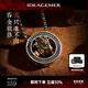 IDEAGEMER原創(chuàng  )925銀貔貅雙環(huán)項鏈男士個(gè)性復古小眾國潮生日禮物送男友老公 925銀貔貅吊墜-鋼鏈-60CM