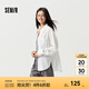 森馬（Semir）森馬長袖襯衫女中長款白色易打理2024春季刺繡襯衣 本白10102 155/80A/S