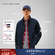 TOMMY HILFIGER【休閑立領(lǐng)】男裝拼色鑲邊口袋通勤商務(wù)行政單夾克外套34470 【4470】藏青色DW5 M （推薦：135-150斤）