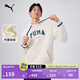 彪馬（PUMA）加絨美式復古衛衣套頭衫男女情侶秋冬休閑連帽上衣686857 杏仁糖色-87 XL (185/104A)