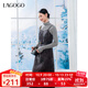 LAGOGO灰色高級感吊帶連衣裙女拉谷谷2024年冬季新款中長(cháng)款A字裙 深灰色 M