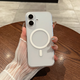 掌范半透明磨砂適用蘋(píng)果17手機殼 iphone16promax大孔鏡頭全包防摔硬殼15plus超薄簡(jiǎn)約14pro透色13高級 【透白-磁吸】大孔膚感磁吸殼 | 不沾指紋 iPhone 16 pro