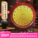 耕玉公司開(kāi)業(yè)禮物辦公室擺件蒸蒸日上喬遷擺件工廠企業(yè)周年禮物格桑花 蒸蒸日上格桑貼鉆手繪盤(pán)-紅32cm
