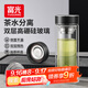 富光玻璃杯茶水分離泡茶杯子高硼硅雙層玻璃杯水杯大容量生日伴手禮物