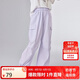 笛莎童裝女童長(zhǎng)褲2025夏季中大童寬松輕薄工裝褲 淺紫 160