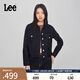 Lee商場(chǎng)同款舒適短身款清水洗女長(zhǎng)袖牛仔夾克外套潮LWT008297205 清水洗 S