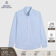 布克兄弟（BrooksBrothers）牛津紡格紋刺繡logo紐扣領(lǐng)襯衫-BB100199403N2 S