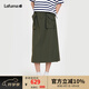 LAFUMA樂(lè)飛葉半身裙女 春夏戶外防潑水工裝防曬側(cè)抽繩裙子 LFPA5BQ60 軍綠色MO 165/70A（38）