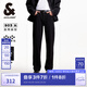 杰克·瓊斯（JACK&JONES）25年男裝903直筒黑色高彈力牛仔褲男秋季薄款休閑褲子不易褪色 A15黑色牛仔 高彈，卡碼建議拍小 30 170 W30/L30