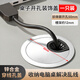 格瑪斯桌面孔洞裝飾蓋辦公電腦桌穿線孔圓形線孔走線盒電視柜書桌開孔蓋 1個-珠光銀50MM