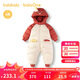 巴拉巴拉balaOne童裝兒童羽絨服連體衣2025冬裝哈衣爬服萌趣208425120204