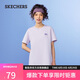斯凱奇（Skechers）短袖夏季圓領(lǐng)寬松落肩T恤休閑運(yùn)動(dòng)上衣L224U044