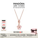 潘多拉（PANDORA）櫻飛舞春項(xiàng)鏈套裝玫瑰金色旋轉(zhuǎn)櫻花輕奢七夕情人節(jié)禮物送女友 金色 45CM