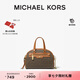 MICHAEL KORS邁克高仕 MK【七夕禮物】Williamsburg 女士迷你斜挎包保齡球包 深棕/橡果棕 252 迷你 順豐空運(yùn) 極速發(fā)貨