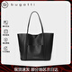 BUGATTI包包女包品牌輕奢侈女士單肩托特包七夕情人節(jié)生日禮物送女友老婆 黑色