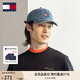 TOMMY JEANS25新款春夏男女純棉美式復古潮流刺繡牛仔鴨舌帽棒球帽13288 牛仔藍1A4 均碼 （頭圍58cm）