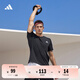 adidas休閑舒適上衣圓領(lǐng)短袖T恤男裝阿迪達(dá)斯官方輕運(yùn)動(dòng) 黑色/白   XL