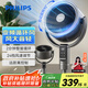 飛利浦（PHILIPS）空氣循環(huán)扇電風(fēng)扇落地扇家用直流變頻3D自動(dòng)搖頭風(fēng)大輕音柔風(fēng)臺扇智能遙控小風(fēng)扇ACR3242CFD
