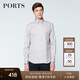 PORTS寶姿男裝春夏商務(wù)休閑襯衫棉質(zhì)格子襯衫MN8B023GFC030 SAND CHECK M