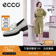 愛(ài)步（ECCO）樂(lè )福鞋女 經(jīng)典厚底百搭英倫風(fēng)皮鞋 摩登女鞋490013 石灰色37