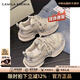 CAMILA KSENIA爆款老爹鞋女士2025新款夏季休閑百搭厚底增高品牌運動(dòng)鞋子跑步鞋 香檳色 35
