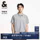 杰克·瓊斯（JACK&JONES）男裝25年速干POLO衫男士翻領(lǐng)短袖T恤夏季潮流寬松休閑戶外半袖 C39淺灰 常規(guī) L
