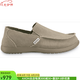 卡駱馳（crocs）男鞋懶人鞋一腳蹬帆布低幫套腳舒適休閑鞋樂福鞋夏季10128 Khaki / Khaki卡其色 7=39-40碼