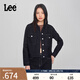 Lee商場(chǎng)同款舒適短身款清水洗女長(cháng)袖牛仔夾克外套潮LWT008297205 清水洗 S