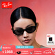 雷朋（RayBan）【2025春夏新品】雷朋枕形墨鏡男女款窄框防曬太陽鏡0RB4457D禮物 667787黑框深灰色鏡片55mm 尺寸55