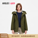 AIGLE艾高棉服秋季MTD防風(fēng)防雨透汽SORONA舒適保暖時(shí)尚外套女士 軍綠 BE571 M (38) (165/88A)