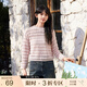 朵以（Duoyi）2025春季新款鏤空肌理針織衫寬松慵懶設(shè)計(jì)感別致溫柔微透罩衫女 櫻花粉 M